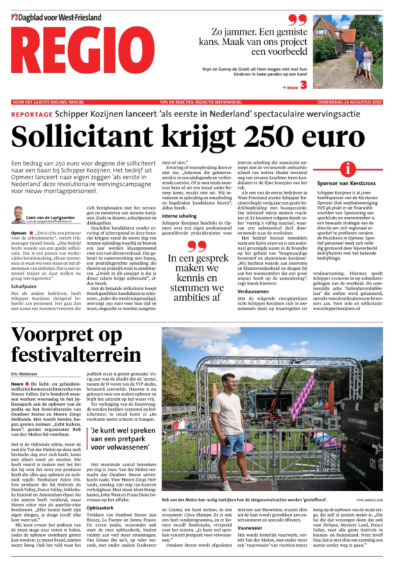 Abovo Media - Artikel Betaald solliciteren NHD 24-08-2023 2